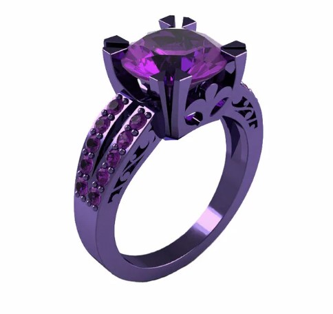 пурпурное золото кольцо